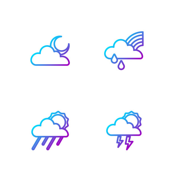 集线风暴云与雨，日月图片下载