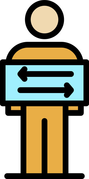 男人猎头图标颜色轮廓图片下载