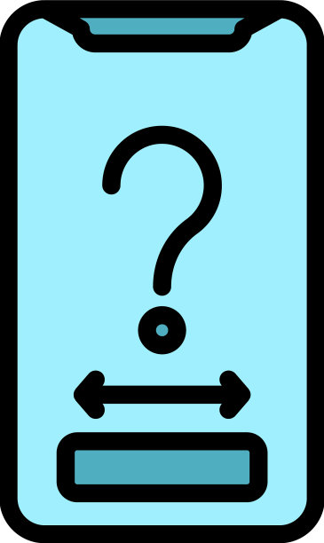 候选智能手机图标颜色轮廓图片下载