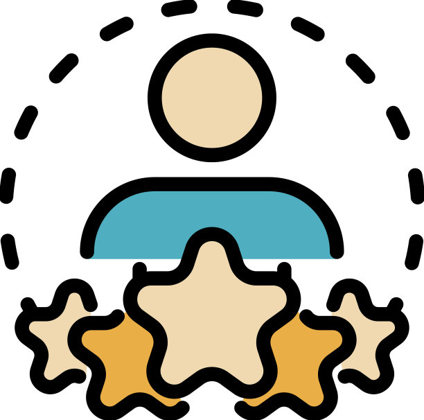 最佳评级猎头图标颜色轮廓图片下载