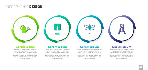 设置浇水罐、林蜻蜓和园艺图片下载