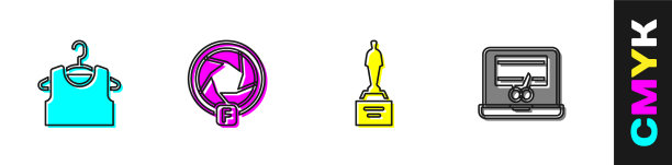 集无袖t恤相机快门电影图片下载