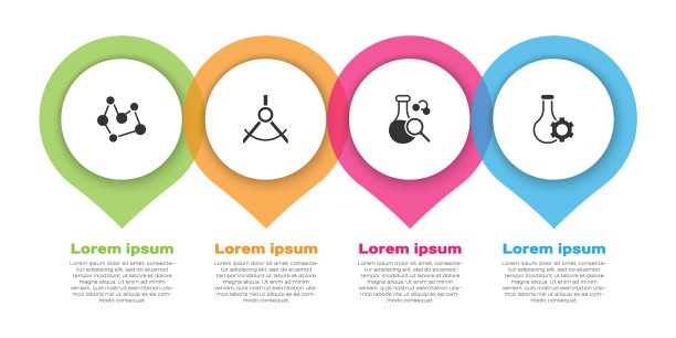 设置化学配方绘图圆规试管图片下载