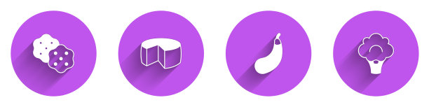 固定饼干，饼干，奶酪，茄子和西兰花图片下载