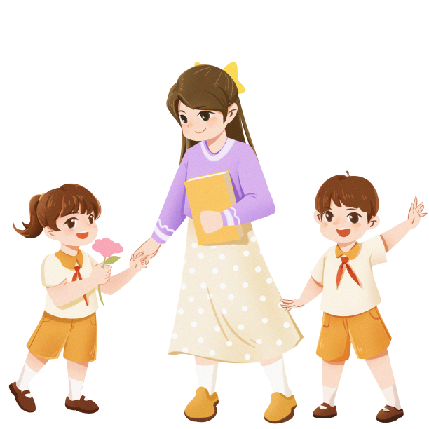 教师节人物老师和学生们PNG素材图片下载