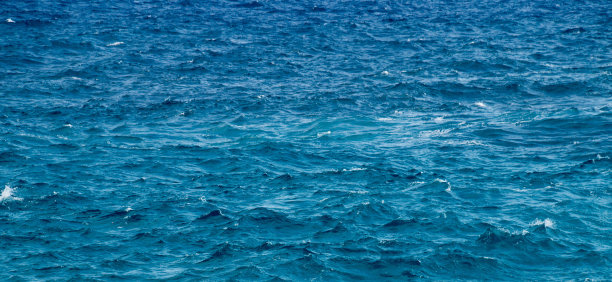 蓝色的水面与波浪背景图片下载