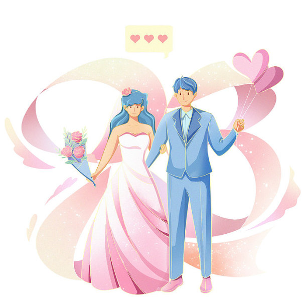 520情人节情侣结婚拍照PSD图片下载