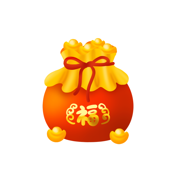 新年新春春节虎年电商立体福袋图片下载