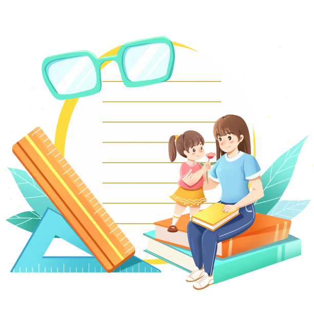 教师节学生给老师送花边框素材图片下载