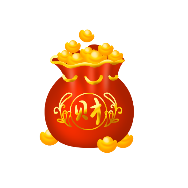 新年春节虎年电商立体福袋图片下载