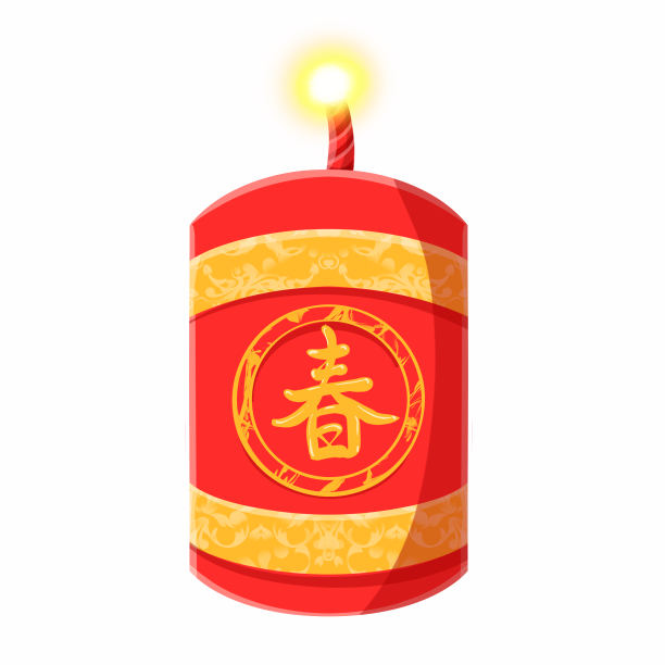 虎年新年鞭炮炮竹迎新春图片下载