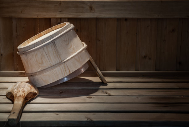 细节桶在桑拿，放松的概念。图片下载