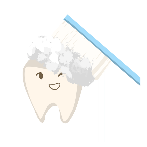 手绘爱牙日卡通牙齿刷牙图片下载