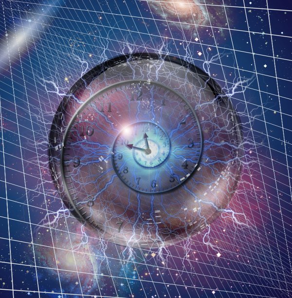 螺旋时钟。3D渲染图片下载