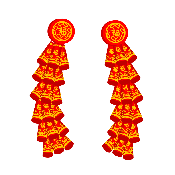 虎年春节新年鞭炮炮竹素材图片