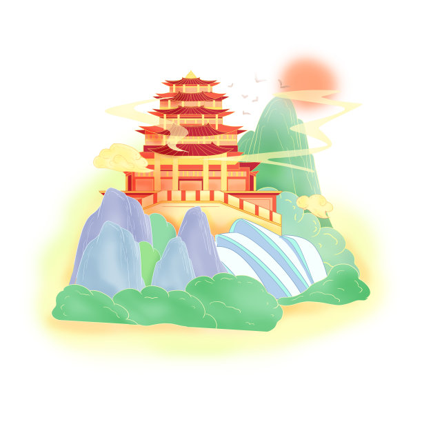 国风建筑城市武汉地标图片下载