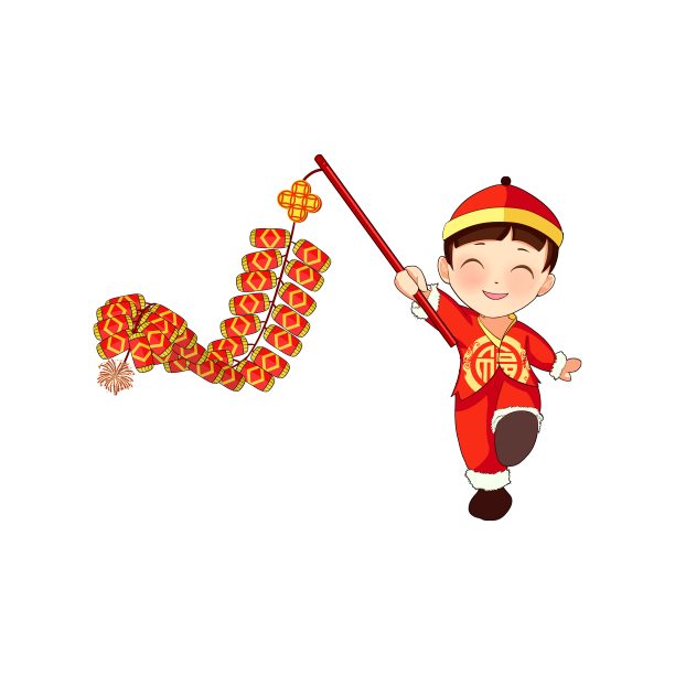 虎年春节新年放鞭炮图片下载