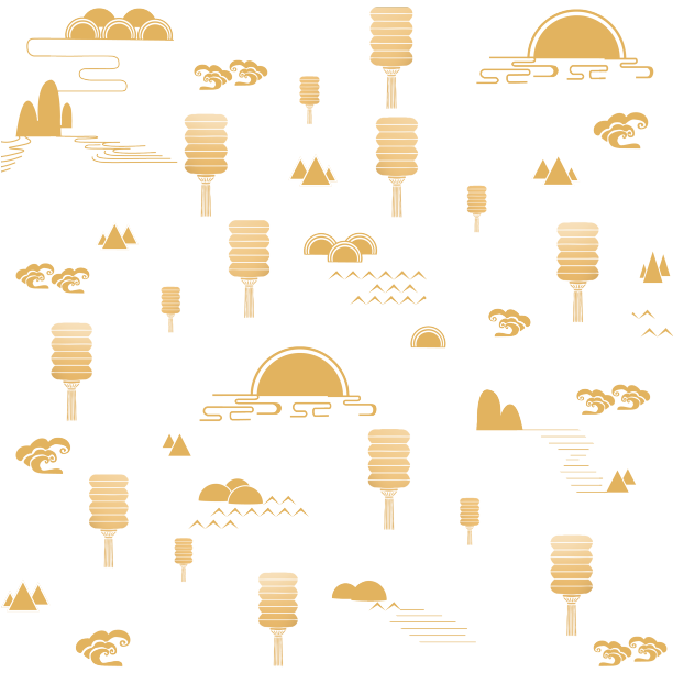 中秋节线性鎏金元素图片下载