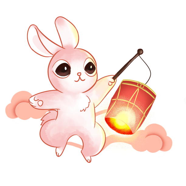 玉兔中秋节灯笼祥云图片下载