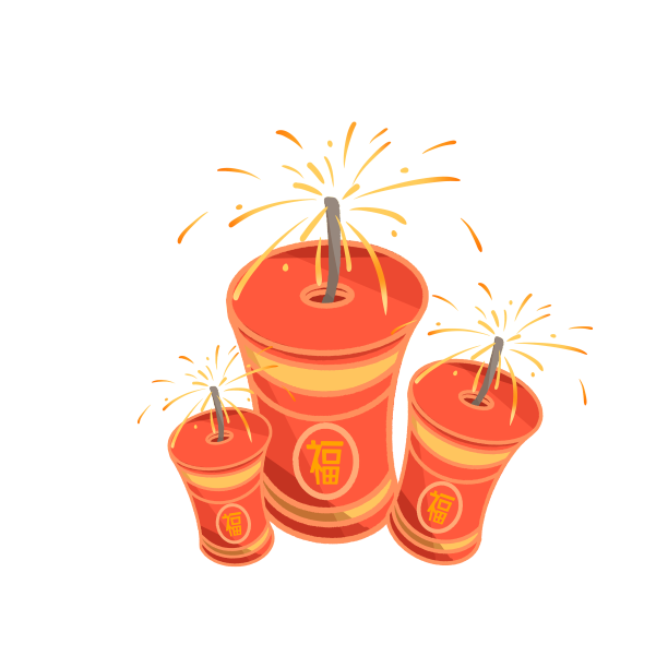 虎年新年鞭炮炮竹图片下载