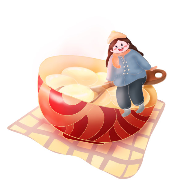 冬季新春汤圆元宵素材图片