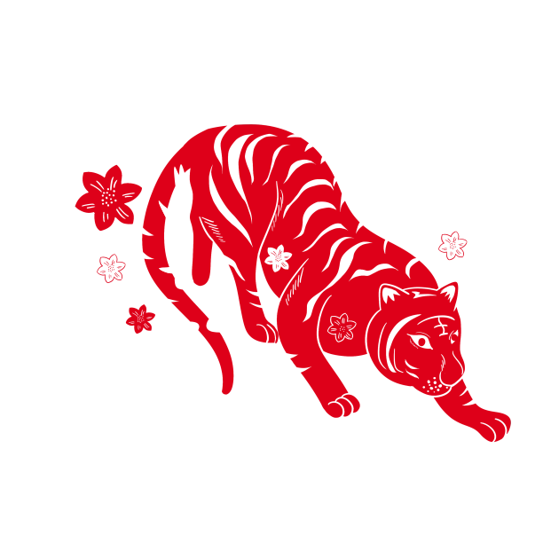 虎年新年老虎元素素材图片