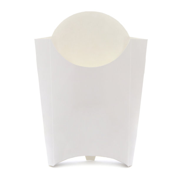 薯条包装，空纸包装盒隔离在白色图片下载