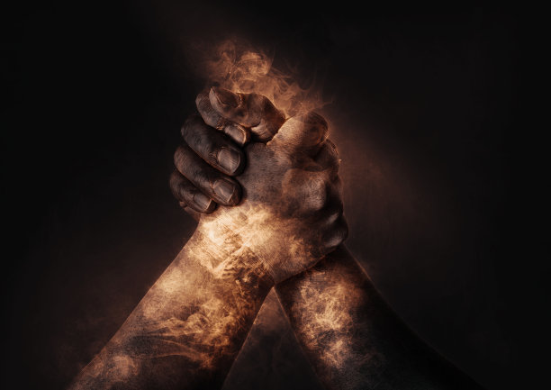 用扳手腕对抗的插图图片下载