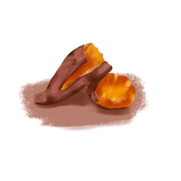 原创元素烤地瓜图片下载