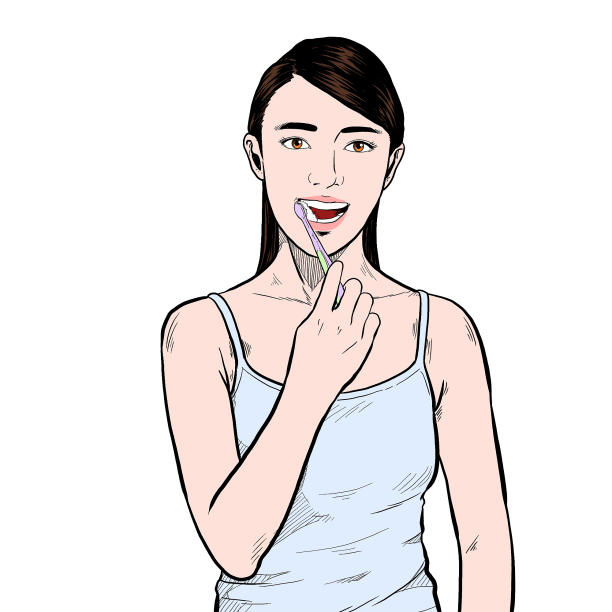 刷牙人物爱牙日图片下载