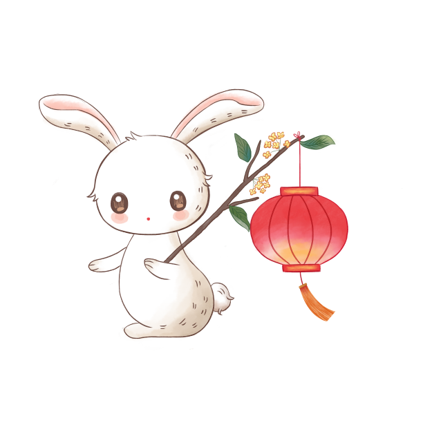 中秋节玉兔灯笼图片下载