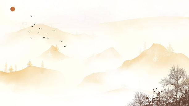 秋日寥寥psd图片下载