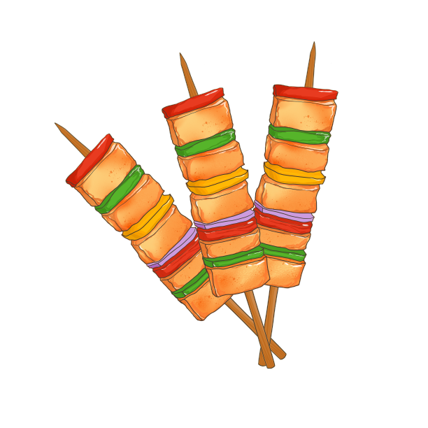 卡通烤串烧烤图片下载