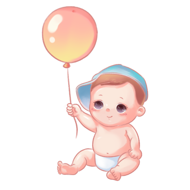 卡通婴儿气球图片下载