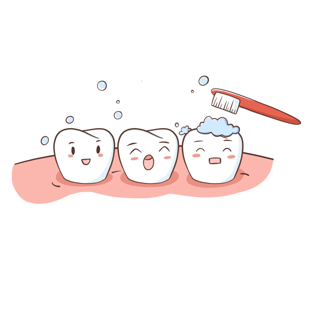 卡通牙齿刷牙图片下载