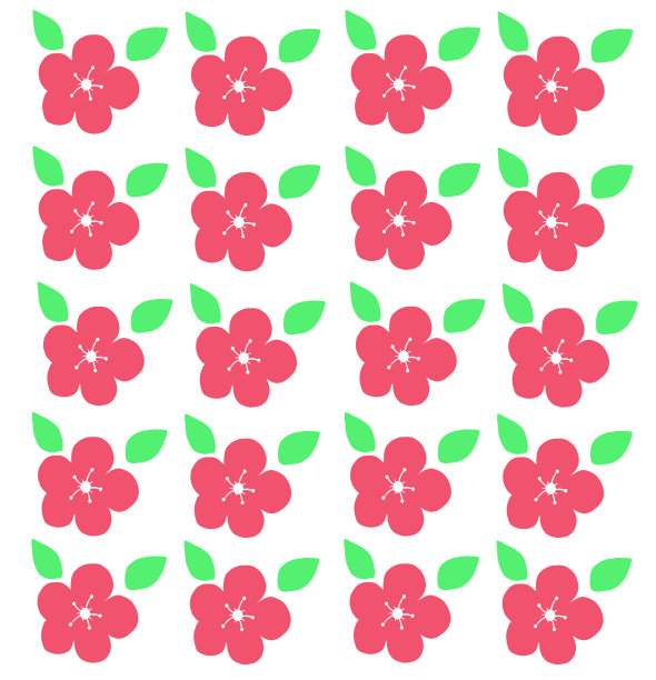 园林植物植物集花卉集花卉元素花和绿叶。图片下载