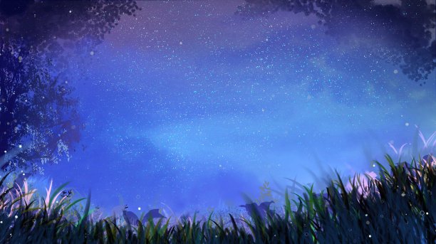 唯美星空夜景图片下载