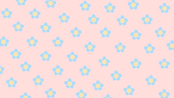 花无缝模式上粉红色的背景图片下载