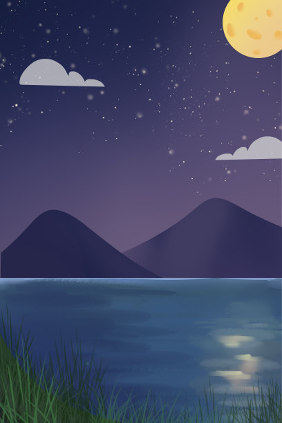 手绘中秋背景图片下载