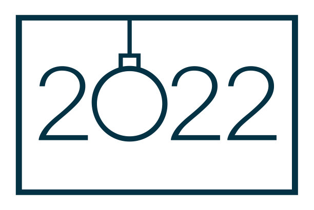 2022新年快乐设计模板，白色背景矢量素材素材图片