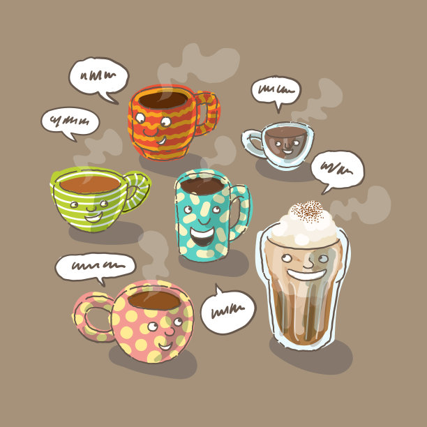 咖啡的对话图片下载