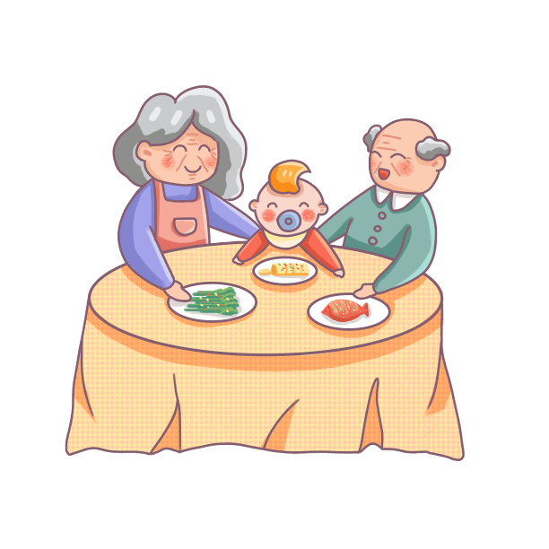 陪老人吃饭图片下载