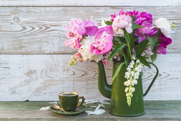 精美的贺卡或复古风格的咖啡休息邀请;图片下载