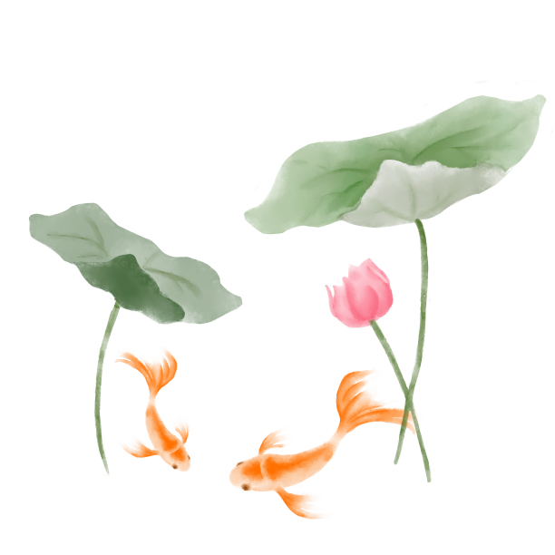 水墨锦鲤图片下载