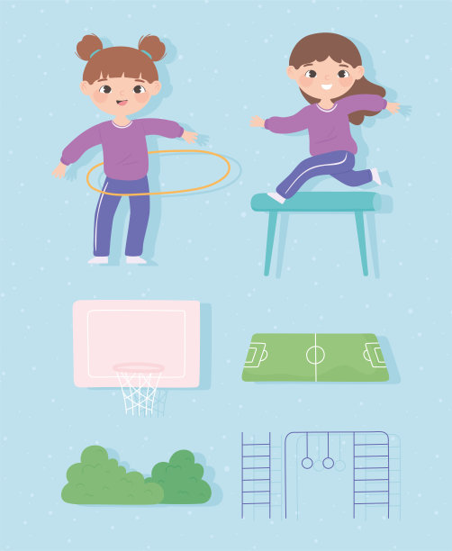 女孩玩的运动图片下载