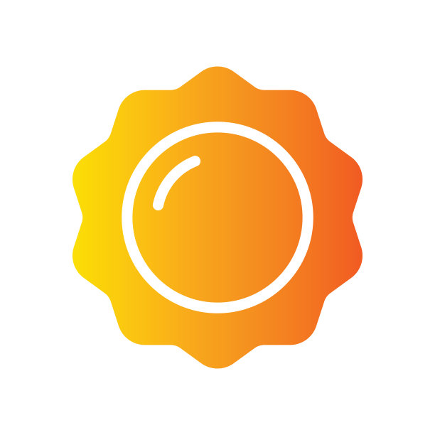 太阳渐变图标图片下载