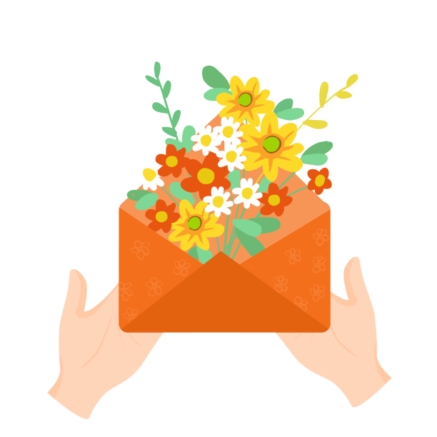 手捧鲜花图片下载