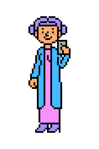 派对女孩用智能手机自拍，8位像素的白色图像。穿着时髦服装的女人。老学校复古80年代，90年代2d电脑，视频游戏，老虎机图形。图片下载