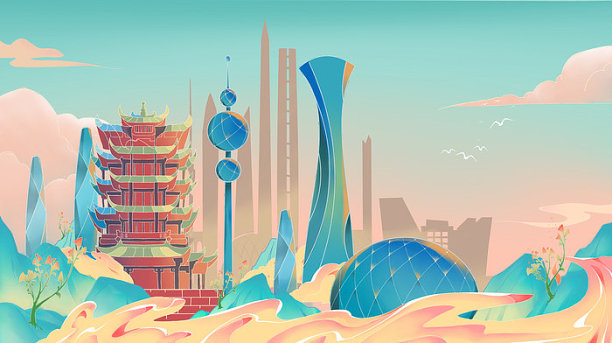 国潮城市图片下载