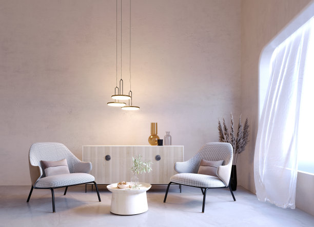 餐具柜和中心桌子的木材。图片下载